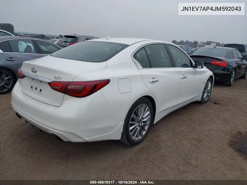 JN1EV7AP4JM592043 2018 Infiniti Q50 3.0T Luxe