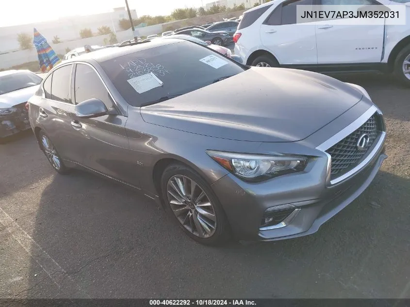 JN1EV7AP3JM352031 2018 Infiniti Q50 3.0T Luxe