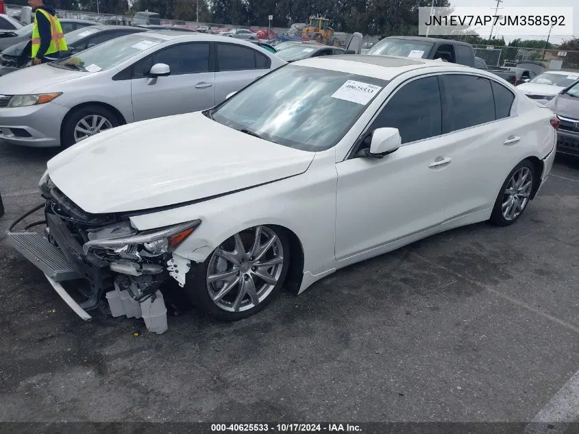 JN1EV7AP7JM358592 2018 Infiniti Q50 3.0T Sport