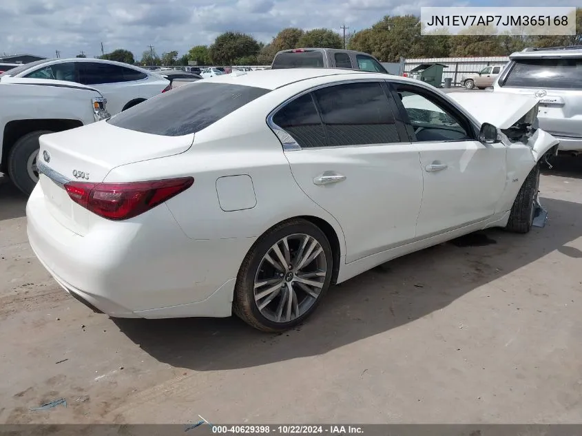 2018 Infiniti Q50 3.0T Sport VIN: JN1EV7AP7JM365168 Lot: 40629398