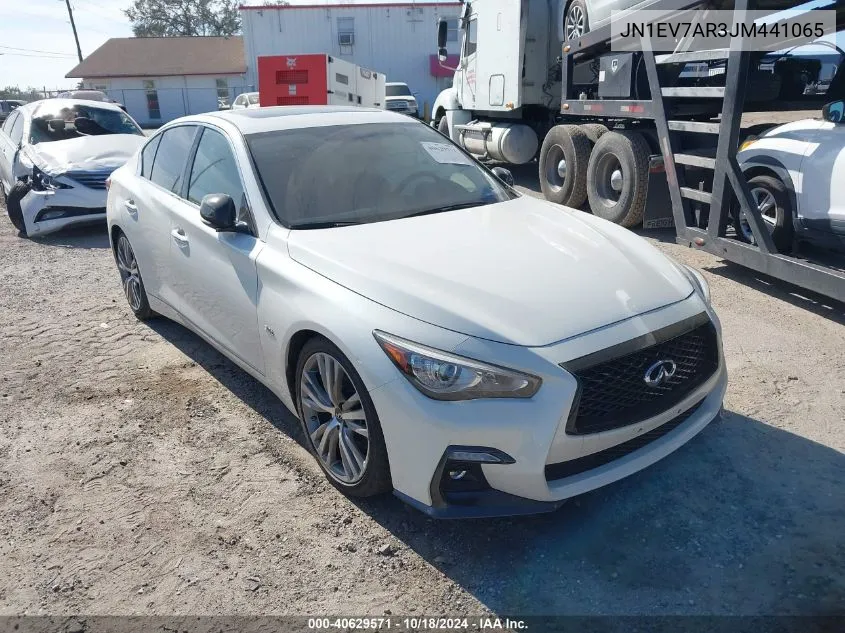 2018 Infiniti Q50 3.0T Sport VIN: JN1EV7AR3JM441065 Lot: 40629571