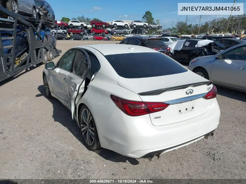 JN1EV7AR3JM441065 2018 Infiniti Q50 3.0T Sport