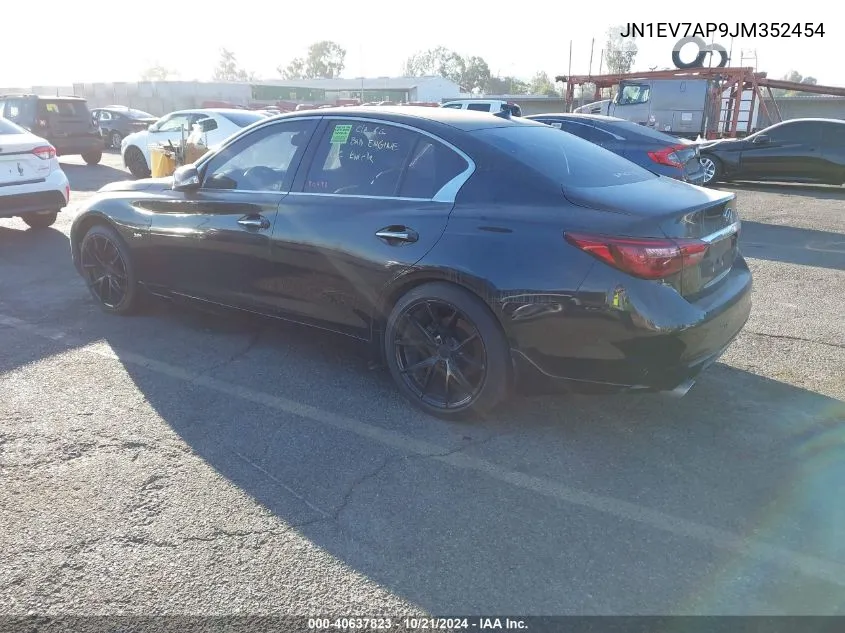 JN1EV7AP9JM352454 2018 Infiniti Q50 3.0T Luxe