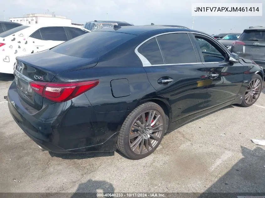 JN1FV7APXJM461414 2018 Infiniti Q50 3.0T Red Sport 400