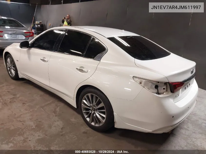 JN1EV7AR4JM611997 2018 Infiniti Q50 3.0T Luxe