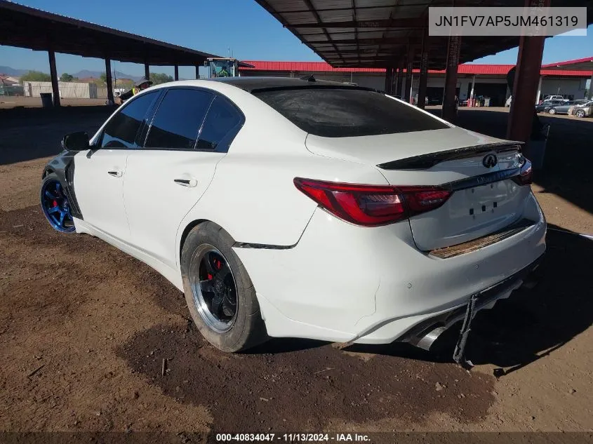 2018 Infiniti Q50 3.0T Red Sport 400 VIN: JN1FV7AP5JM461319 Lot: 40834047