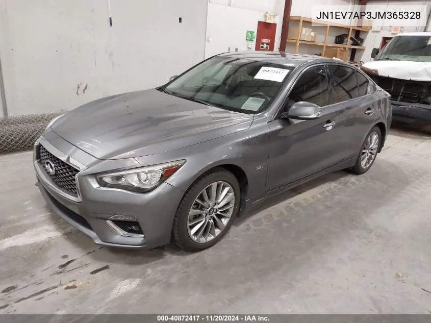 2018 Infiniti Q50 3.0T Luxe VIN: JN1EV7AP3JM365328 Lot: 40872417