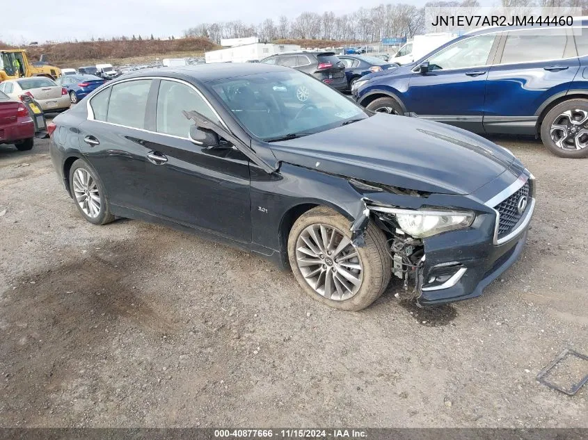 2018 Infiniti Q50 3.0T Luxe VIN: JN1EV7AR2JM444460 Lot: 40877666