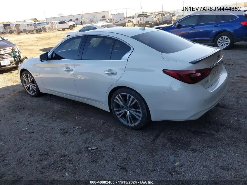 2018 Infiniti Q50 3.0T Sport VIN: JN1EV7AR8JM444852 Lot: 40882483