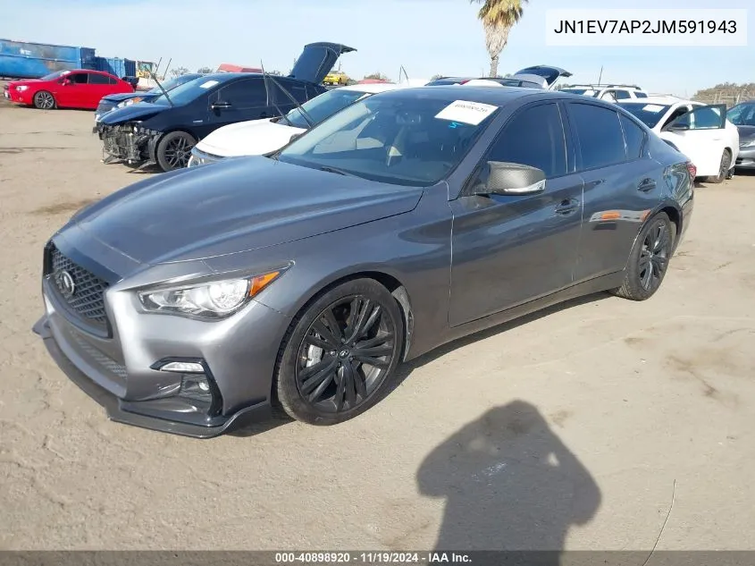 2018 Infiniti Q50 3.0T Sport VIN: JN1EV7AP2JM591943 Lot: 40898920