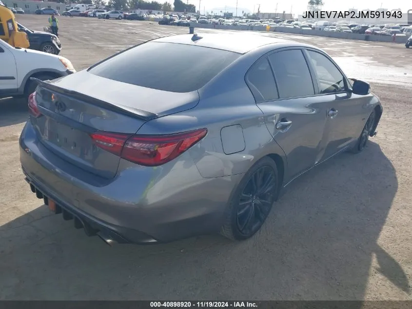 2018 Infiniti Q50 3.0T Sport VIN: JN1EV7AP2JM591943 Lot: 40898920