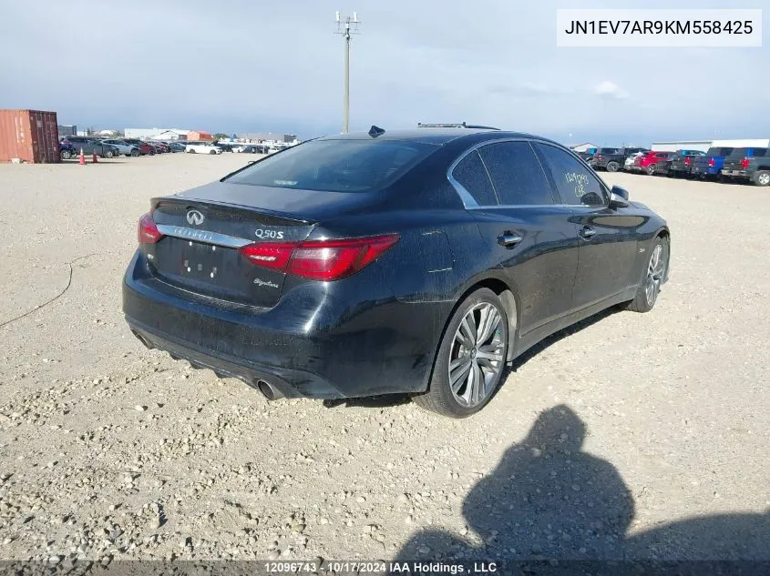 2019 Infiniti Q50 VIN: JN1EV7AR9KM558425 Lot: 12096743