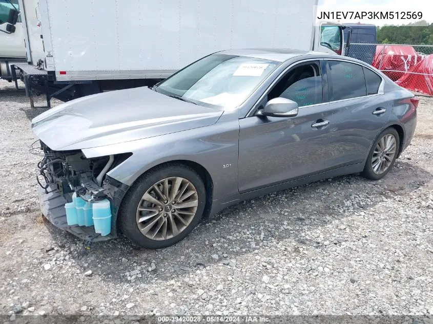 JN1EV7AP3KM512569 2019 Infiniti Q50 3.0T Luxe