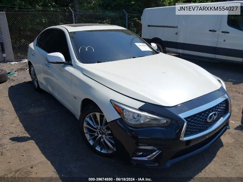 JN1EV7ARXKM554027 2019 Infiniti Q50 3.0T Luxe