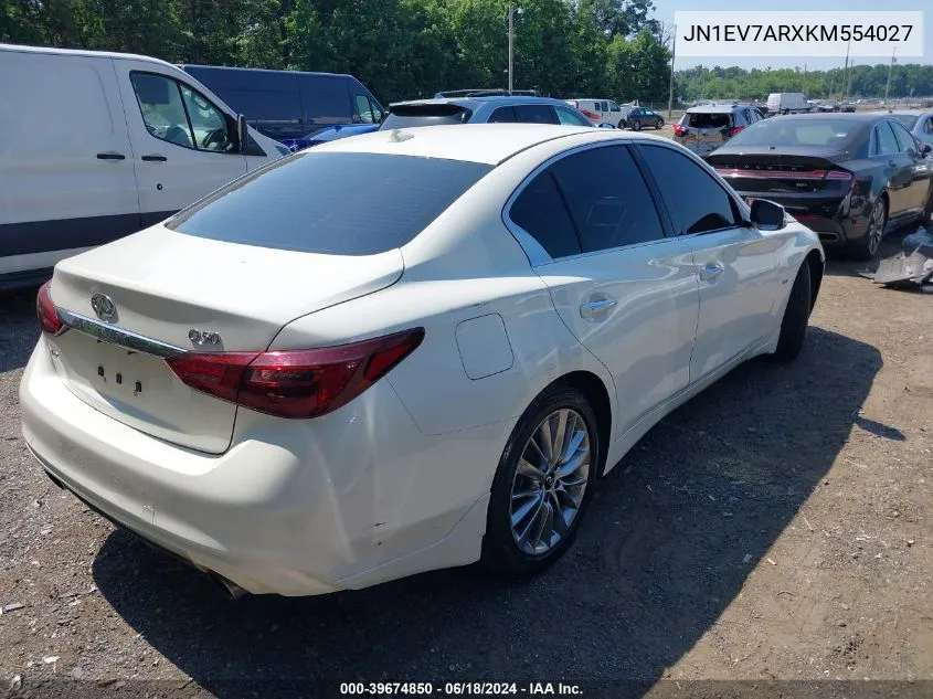 JN1EV7ARXKM554027 2019 Infiniti Q50 3.0T Luxe