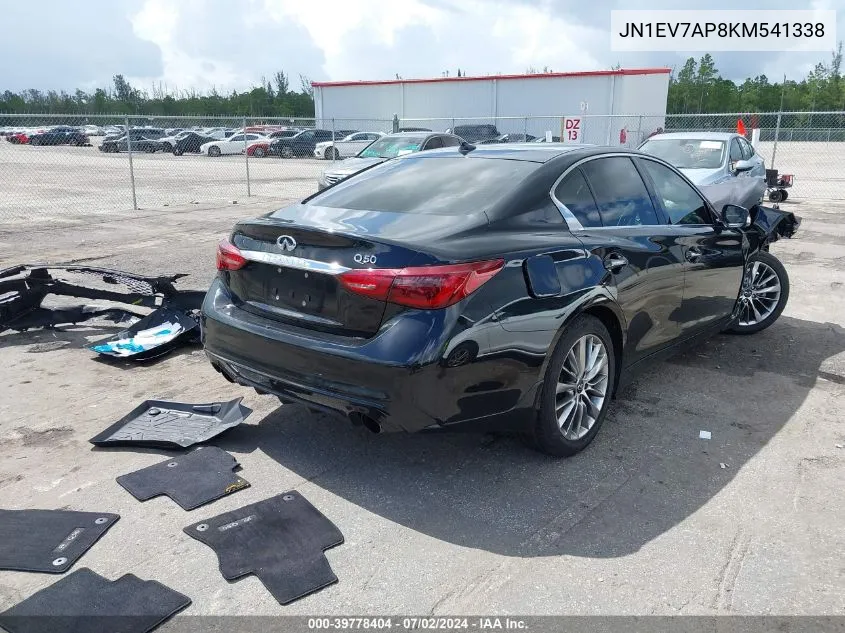 JN1EV7AP8KM541338 2019 Infiniti Q50 3.0T Luxe