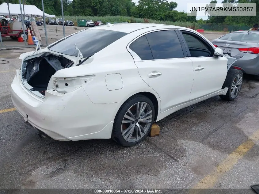 2019 Infiniti Q50 3.0T Sport VIN: JN1EV7AR9KM550857 Lot: 39818054