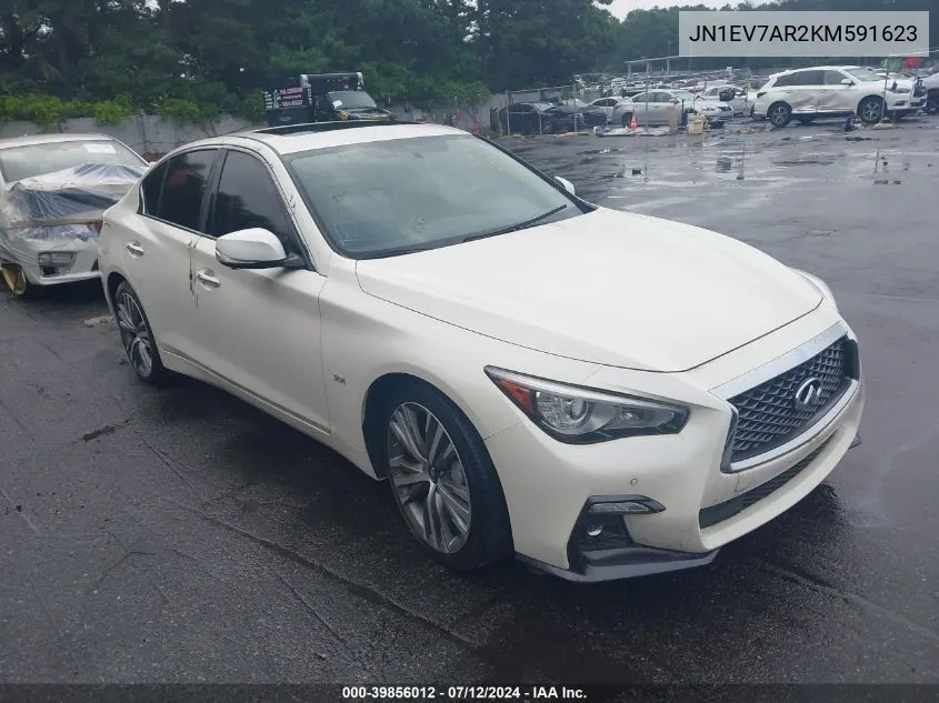 2019 Infiniti Q50 3.0T Sport VIN: JN1EV7AR2KM591623 Lot: 39856012