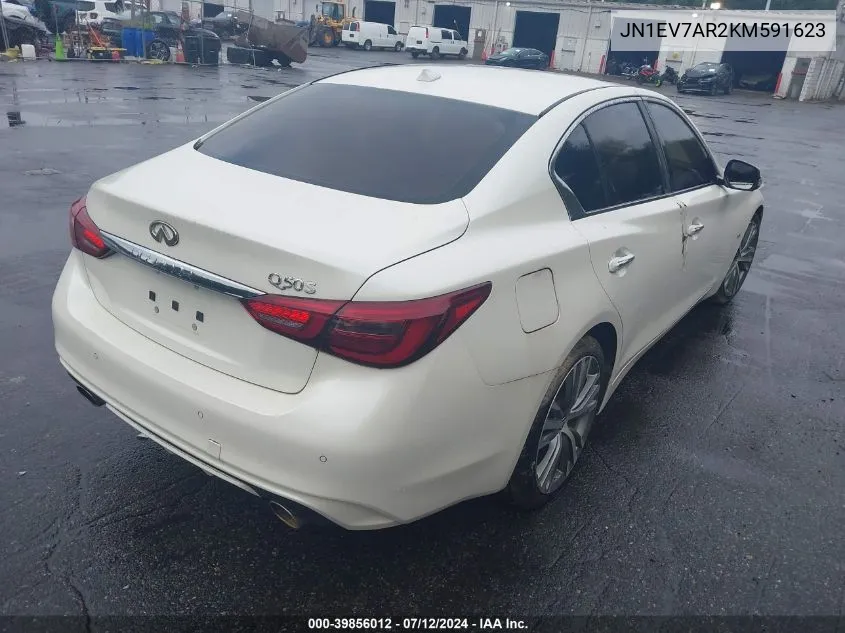 2019 Infiniti Q50 3.0T Sport VIN: JN1EV7AR2KM591623 Lot: 39856012