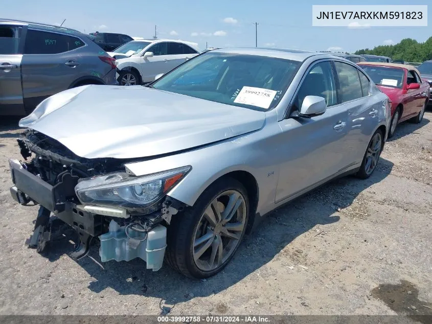 2019 Infiniti Q50 3.0T Signature Edition VIN: JN1EV7ARXKM591823 Lot: 39992758