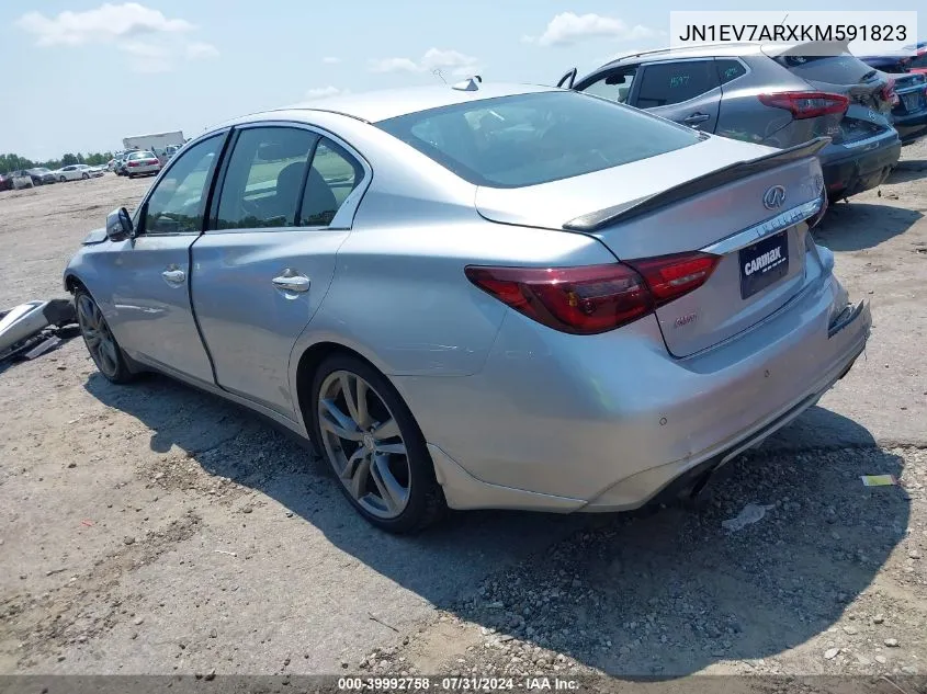 2019 Infiniti Q50 3.0T Signature Edition VIN: JN1EV7ARXKM591823 Lot: 39992758