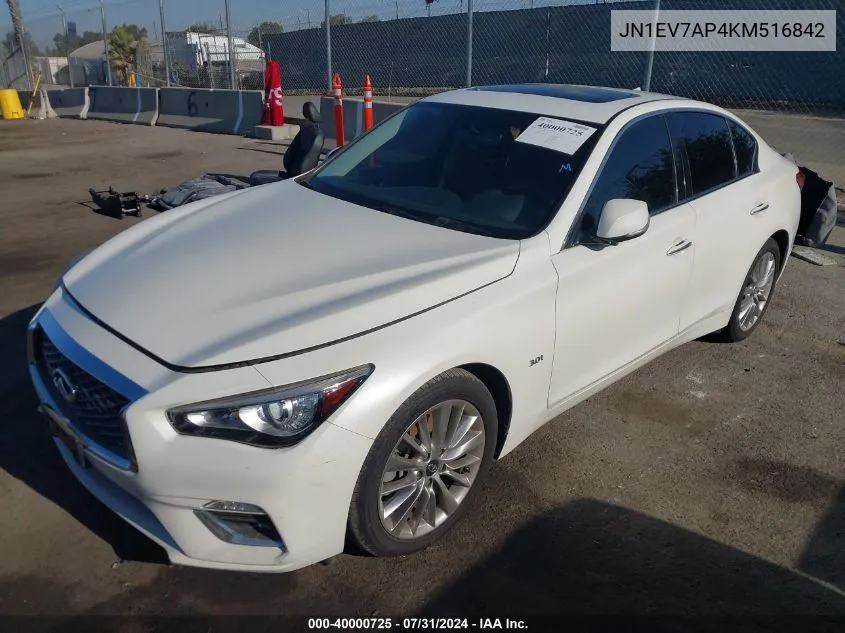 JN1EV7AP4KM516842 2019 Infiniti Q50 3.0T Luxe