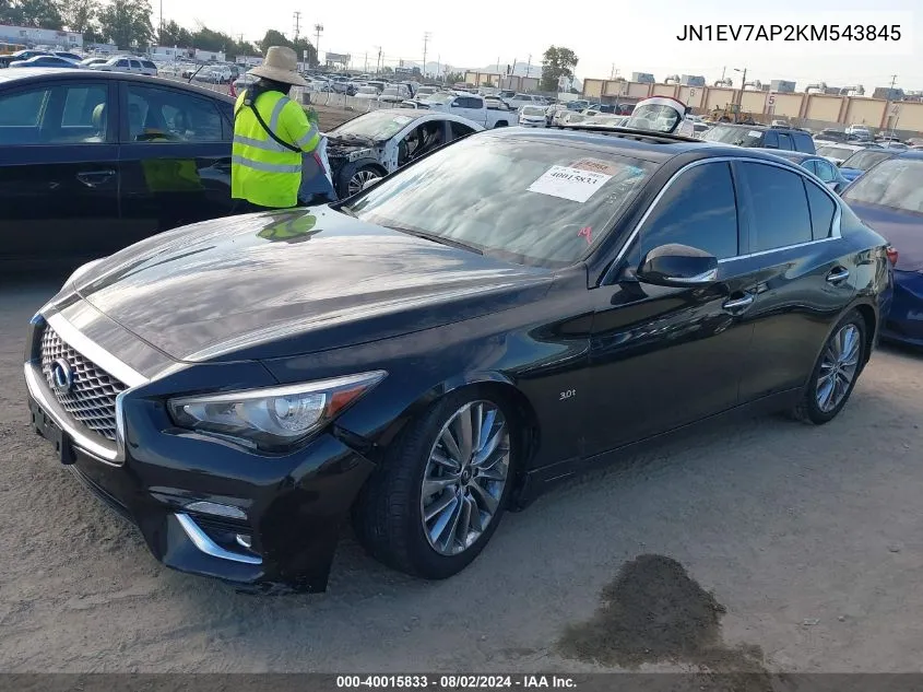 JN1EV7AP2KM543845 2019 Infiniti Q50 3.0T Luxe