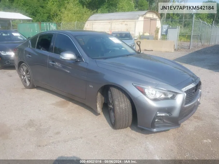 JN1EV7AP1KM542184 2019 Infiniti Q50 3.0T Sport