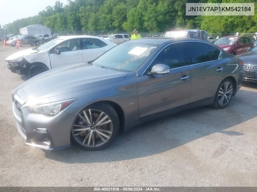 JN1EV7AP1KM542184 2019 Infiniti Q50 3.0T Sport