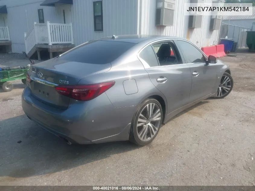 JN1EV7AP1KM542184 2019 Infiniti Q50 3.0T Sport