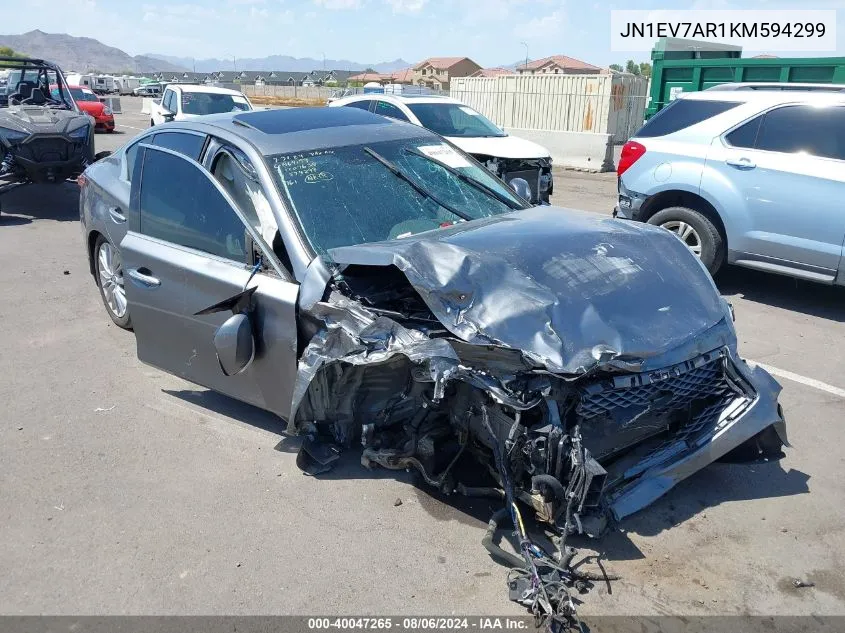 JN1EV7AR1KM594299 2019 Infiniti Q50 3.0T Luxe