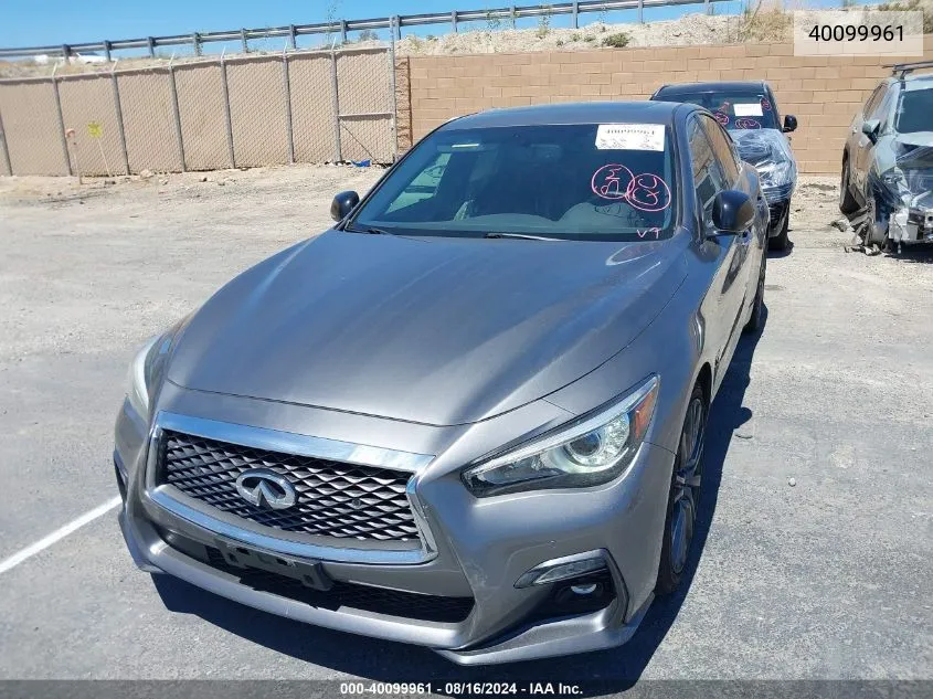 2019 Infiniti Q50 3.0T Red Sport 400 VIN: JN1FV7APXKM760550 Lot: 40099961