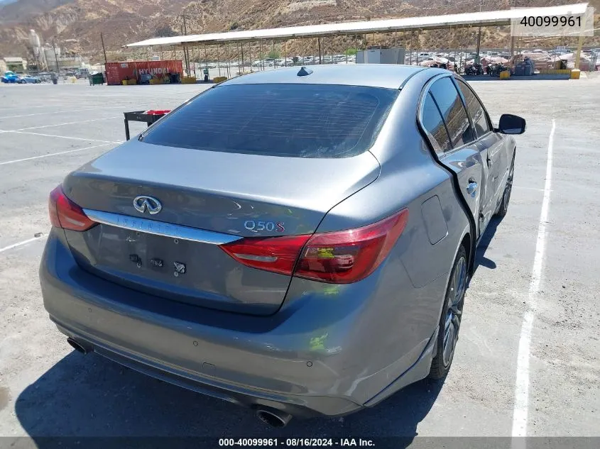 2019 Infiniti Q50 3.0T Red Sport 400 VIN: JN1FV7APXKM760550 Lot: 40099961