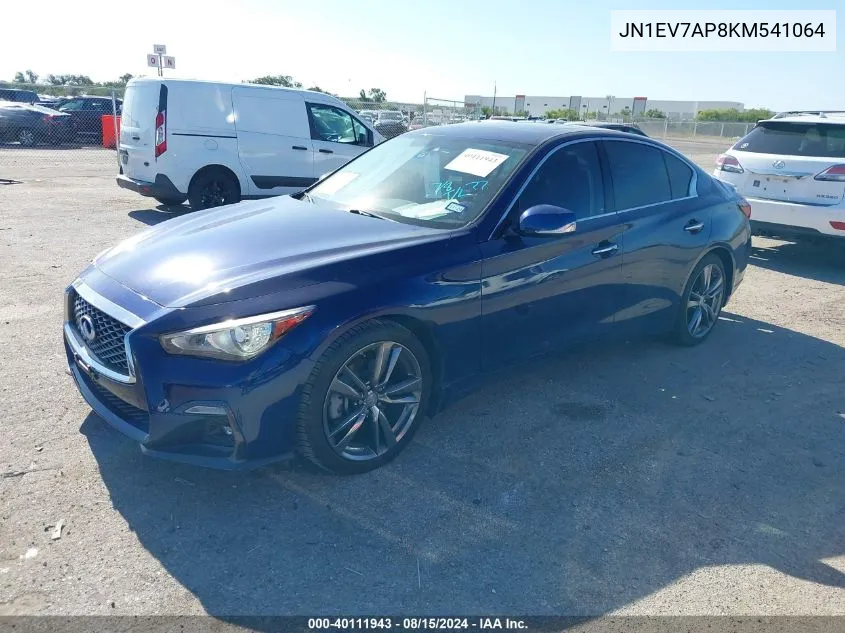 2019 Infiniti Q50 3.0T Signature Edition VIN: JN1EV7AP8KM541064 Lot: 40111943