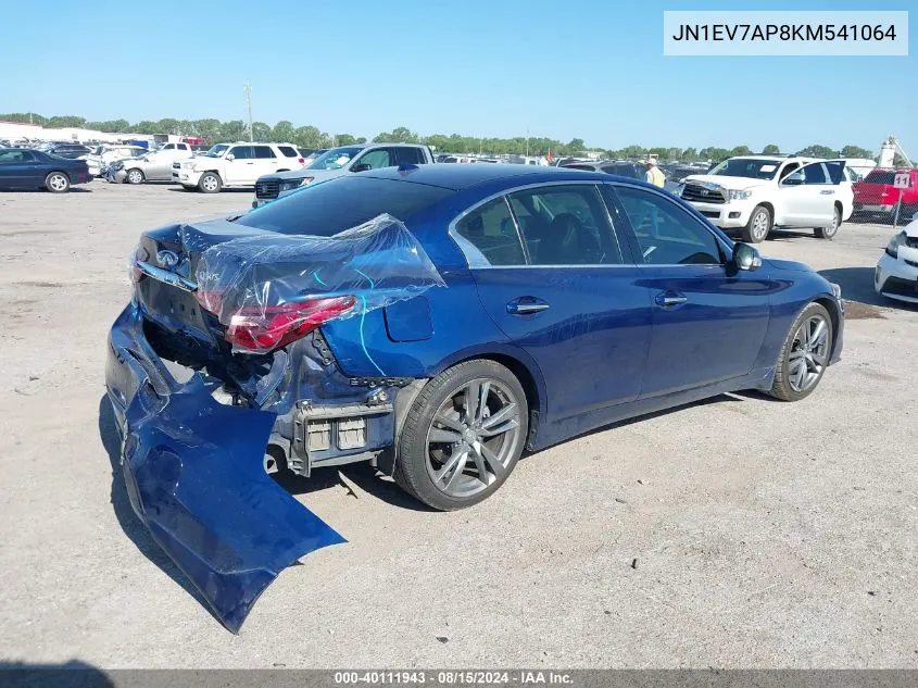 2019 Infiniti Q50 3.0T Signature Edition VIN: JN1EV7AP8KM541064 Lot: 40111943