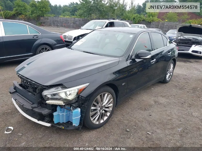 JN1EV7AR3KM554578 2019 Infiniti Q50 3.0T Luxe