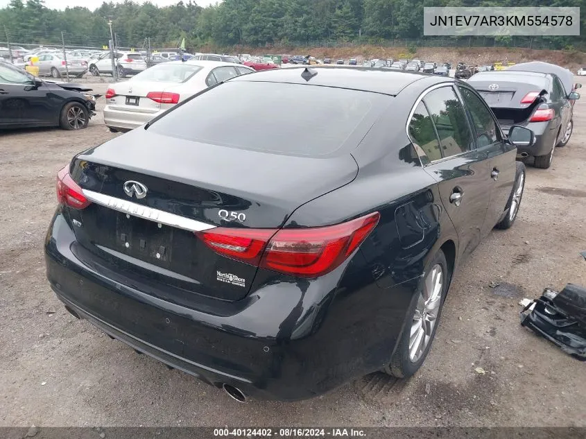 JN1EV7AR3KM554578 2019 Infiniti Q50 3.0T Luxe