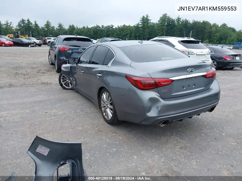 JN1EV7AR1KM559553 2019 Infiniti Q50 3.0T Luxe