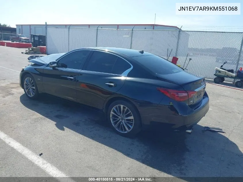 JN1EV7AR9KM551068 2019 Infiniti Q50 3.0T Luxe