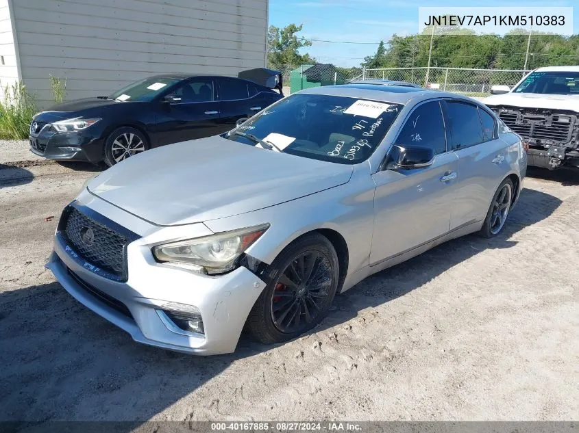 JN1EV7AP1KM510383 2019 Infiniti Q50 3.0T Luxe