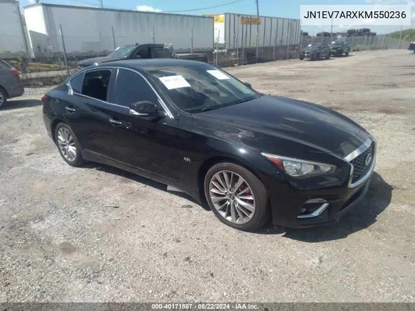 JN1EV7ARXKM550236 2019 Infiniti Q50 3.0T Luxe