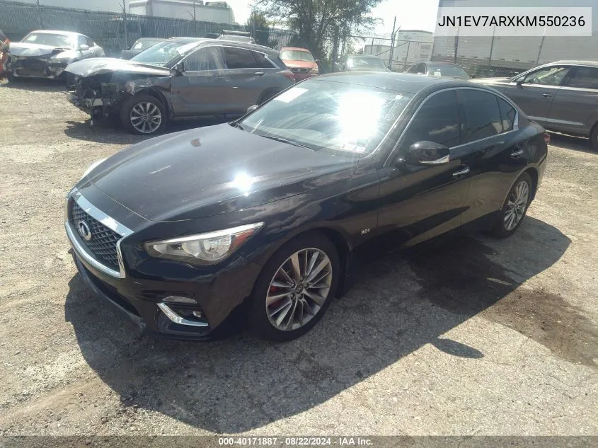 JN1EV7ARXKM550236 2019 Infiniti Q50 3.0T Luxe