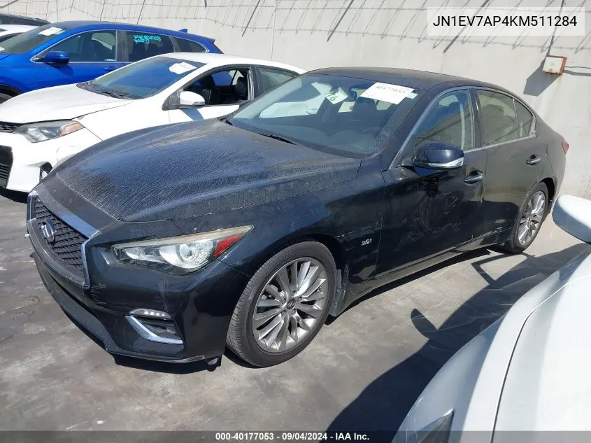 2019 Infiniti Q50 3.0T Luxe VIN: JN1EV7AP4KM511284 Lot: 40177053