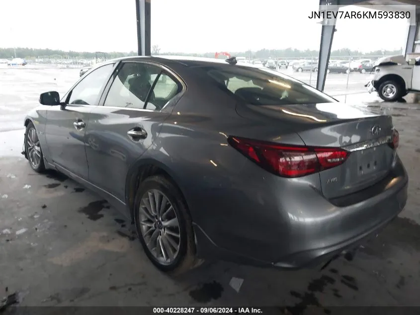 JN1EV7AR6KM593830 2019 Infiniti Q50 3.0T Luxe