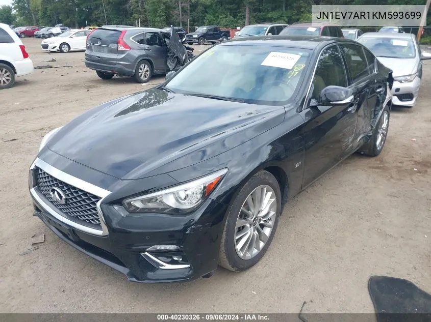 JN1EV7AR1KM593699 2019 Infiniti Q50 3.0T Luxe