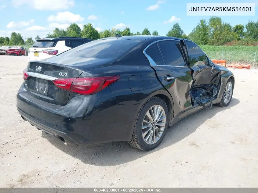 JN1EV7AR5KM554601 2019 Infiniti Q50 3.0T Luxe