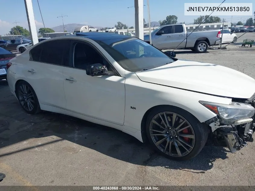 2019 Infiniti Q50 3.0T Sport VIN: JN1EV7APXKM513850 Lot: 40243868