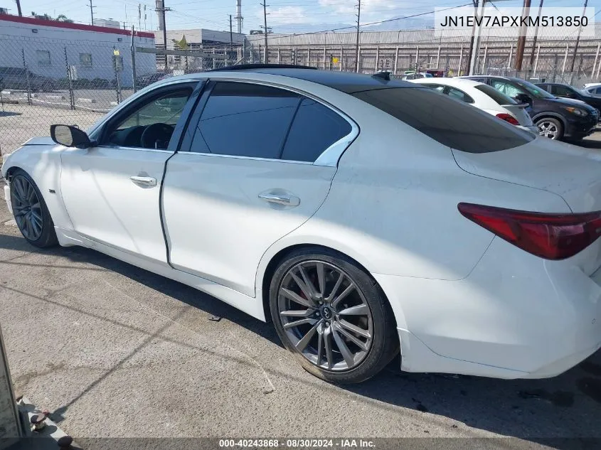 2019 Infiniti Q50 3.0T Sport VIN: JN1EV7APXKM513850 Lot: 40243868