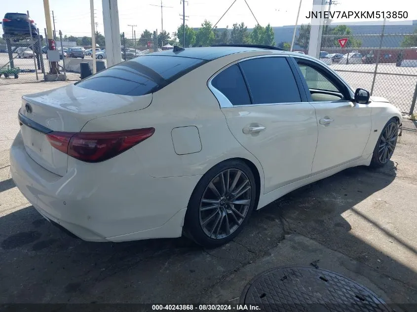 JN1EV7APXKM513850 2019 Infiniti Q50 3.0T Sport