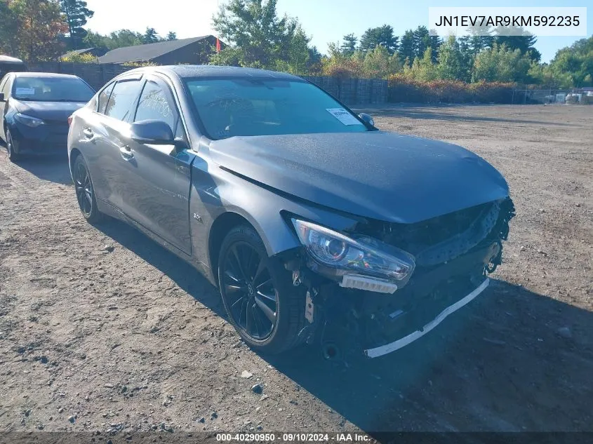 2019 Infiniti Q50 Luxe/Sport/Signature Edit VIN: JN1EV7AR9KM592235 Lot: 40290950